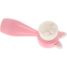 Brosse exfoliante manuelle pour le visage, poils doux, manche, format voyage