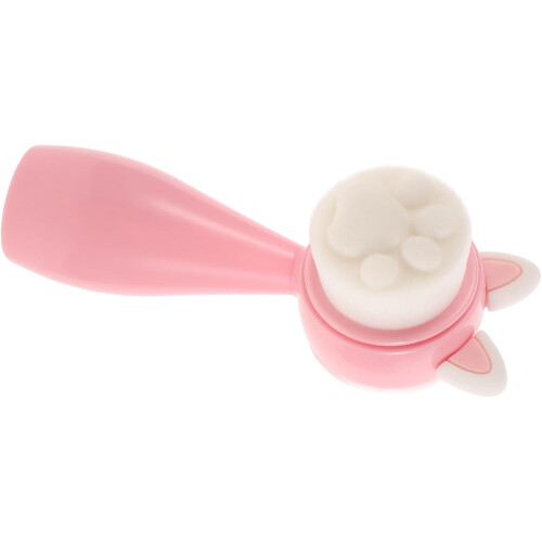 Brosse exfoliante manuelle pour le visage, poils doux, manche, format voyage