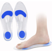 Paar Silikon-Fußgewölbepolster für Sportschuhe, bequeme Gel-Einlegesohlen
