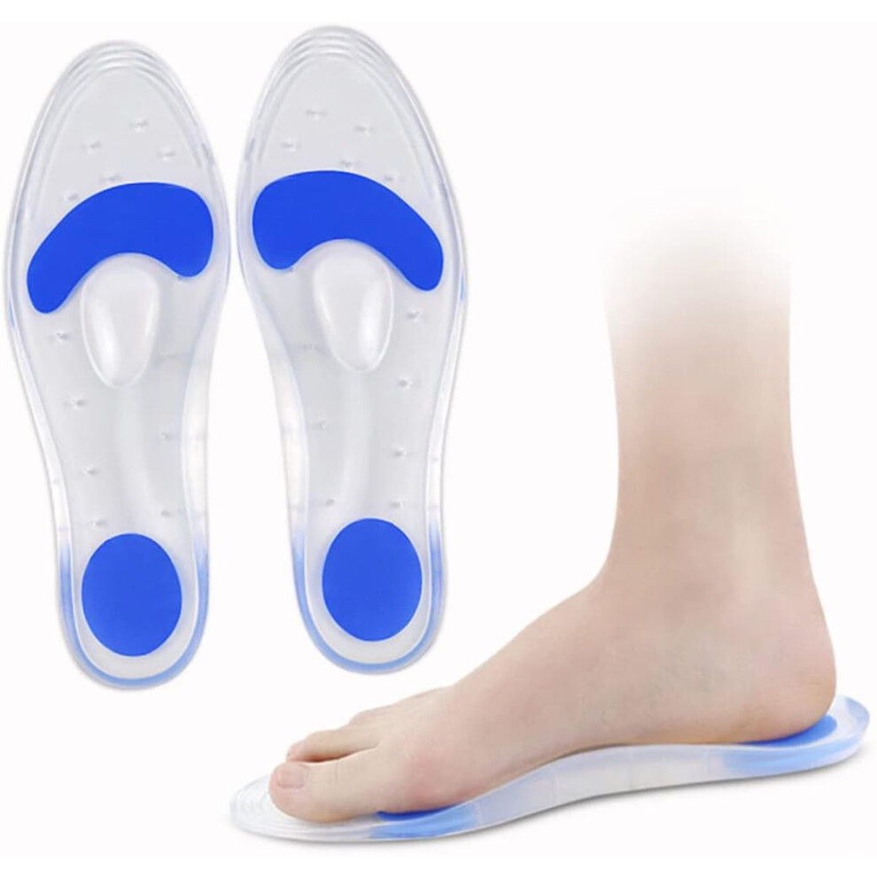 Hkhbjs 1Pair Silicone Arch Pads For Sports Shoes Comfortable Gel Insoles