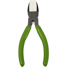 Pince à bec plat, mâchoires en nylon, outils de fabrication de bijoux, pince à cintrer les anneaux en acier au carbone