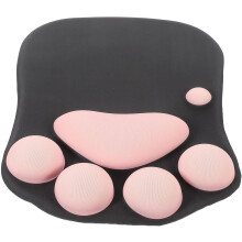 Silikónová podložka pod myš Cat Paw s oporou zápästia, 3D ergonomická podložka pod myš na stôl