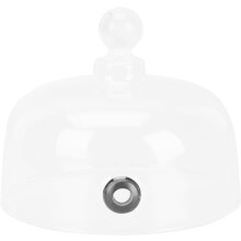 Glas-Lebensmittelschutzhaube für Küche und Weinproben, praktische Glas-Lebensmittelschutzhaube
