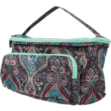 Aufbewahrungstasche für Strickwaren mit Garnöffnung, Häkeltasche mit Henkel, tragbarer Organizer für Häkelprojekte