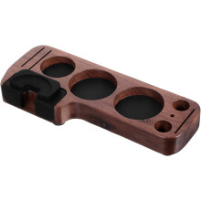 Elegante Espresso-Tamperstation aus Holz, kompakter und robuster Tamperständer mit Aufbewahrungsmöglichkeit für Kaffeepulver