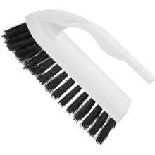 Brosse de nettoyage multifonction à poils durs avec manche épais, brosse manuelle pour sols et chaussures