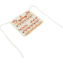 Eiersammelschürze, Hühnerschürze für Damen, Baumwoll-Leinen-Mischgewebe, mehrere Taschen, freihändiges Sammeln