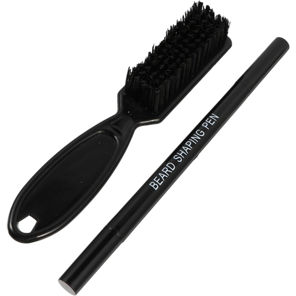 Hkhbjs 2Pcs Mustache Pencil For Men Beard Filler Pen And Beard Brush For Facial Hair Shaping And Grooming Tool