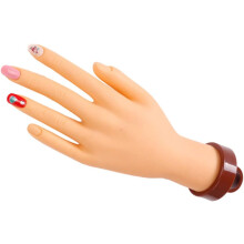 Modelo de arte das unhas Manicure de mão Mão de treinamento para a prática de unhas de cola de gel
