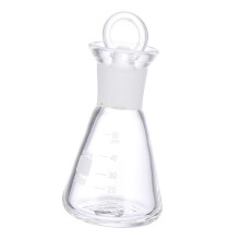 50-ml-Erlenmeyerkolben aus Glas mit aufgedruckter Graduierung und minimaler Wärmeausdehnung