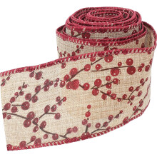 Fita de Natal para Embalagem Artesanato de Natal Garland DIY Craft Making Ribbon Christmas Festival Supplies