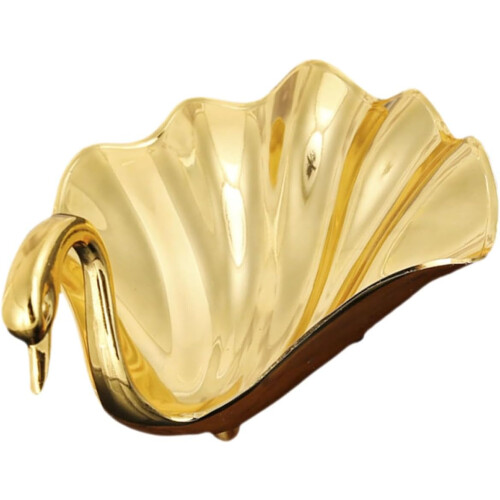 Tisch-Süßigkeitentablett, Snacktablett, goldene Tieroptik, dekoratives, einzigartiges Design
