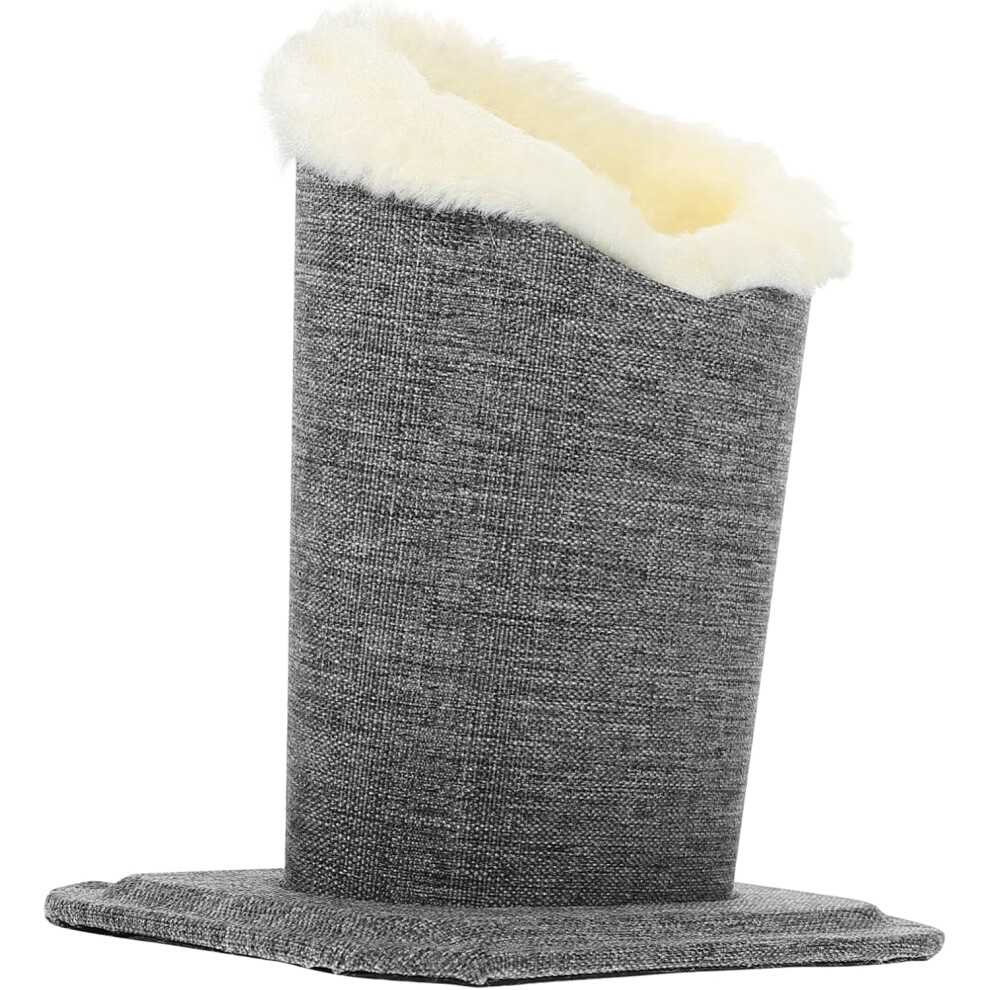 Hkhbjs Glasses Holder And Eyeglass Stand Linen Fabric Gray Plush Glasses Storage Case Convenient Eyewear Organizer For Desk And Home Use