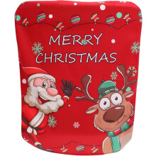 Weihnachtsstuhlhussen, knitterarmer Stoff, rote Stuhllehnenbezüge