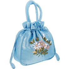 Bestickte Handtasche für Damen, chinesische Stickerei, Aufbewahrungstasche mit kulturellem Muster, stilvolle Handtasche