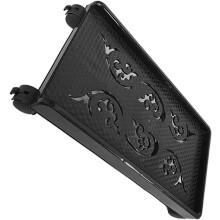 Suporte da torre do computador com rodas, elevador do piso do suporte do PC do desktop 46x24.5x8cm Pp preto