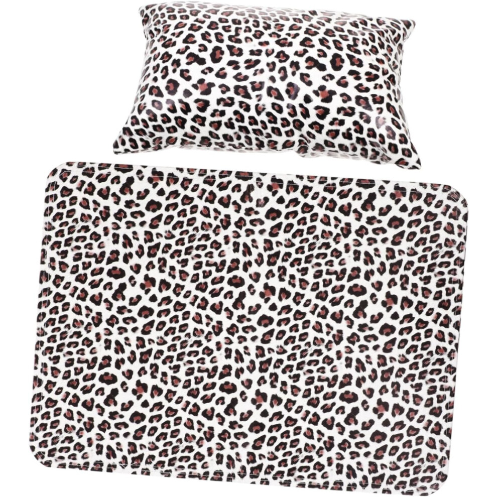 Hkhbjs 1Set Nail Art Hand Rest Cushion Mat For Manicure Professional Wrist Support Pillow Leopard Print Design Essential Tool