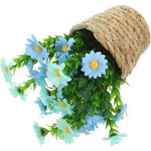 Kunstpflanzen aus Rattan, Seidenblumen und künstlichen Pflanzen im Topf mit naturgetreuem Aussehen – beruhigende Wirkung