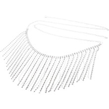 Crystal Tassel Cintura Cadeia Corpo Jóias para Mulheres Durable Strass Belly Chain