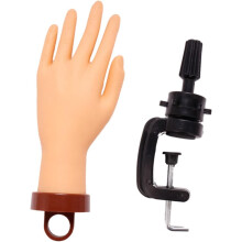 Modelo de mão prática para arte das unhas flexível e realista para treinamento de manicure e prática em casa
