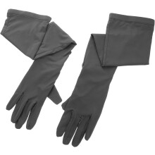 Refrigeração Proteção UV Mangas de sol para mulheres Mangas de braço de nylon estendidas com seda de gelo respirável