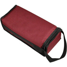 Lot de 3 pochettes carrées en maille brodée pour serviettes hygiéniques, avec fermeture éclair.