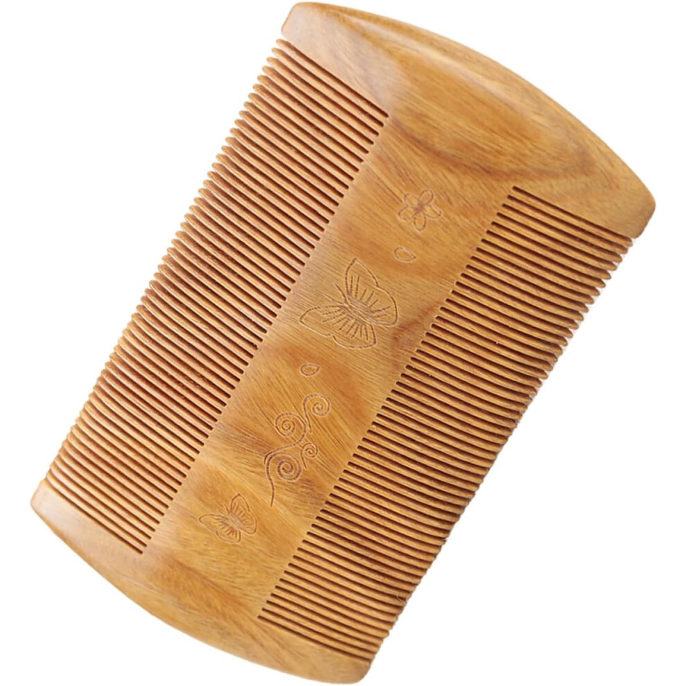 Hkhbjs Unisex Green Beard Care Wooden Comb For Men Mustache Comb Sandalwood Material For Daily Use For Travel