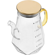 700-ml-Glas-Ölausgießer, Sojasaucenspender, Olivenölspender, tragbare Mehrzweck-Ölflasche