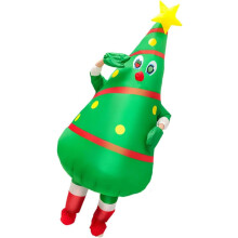 Aufblasbares Weihnachtsbaumkostüm für Erwachsene – Lustiges Weihnachtsparty-Outfit