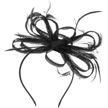 Vintage Fascinator-Haarspange mit Strasssteinen – Elegantes Kopfaccessoire für die Teeparty