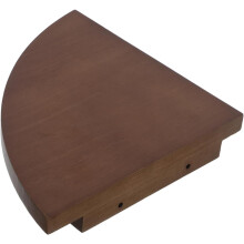 Fan-Shaped Wooden Corner Shelf Wall Mounted Storage Rack for Bedroom and Dorm Room