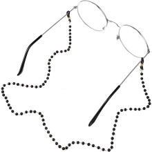 Catena per occhiali in rame nero elettroforetico, cordino anti-smarrimento per occhiali da vista e da sole per esterni.