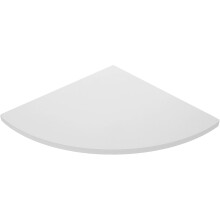 1 Stück Eckregal für den Haushalt, Wandmontage, Aufbewahrungsregal, PVC-Eckregal, schwebend, weiß, stilvoll