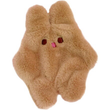 Adorável Bolsa de Moeda de Coelho de Peluche para Mulheres e Meninas, Estilo Bonito de Desenhos Animados, Fácil de Carregar Saco de Maquiagem