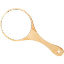 Vintage-Schminkspiegelgriff aus Holz für Kosmetikzwecke, geeignet für Frauen und Mädchen