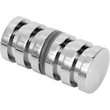 Türgriffe und Knöpfe aus silberfarbener Zinklegierung für Glastüren, rostfrei, vielseitig, schlichtes Design, kreatives Badezimmer