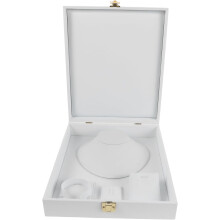Staubdichte Schmuckaufbewahrungsbox mit Deckel und mehreren Fächern für Reisen