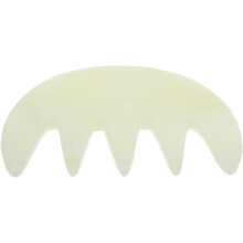 Jade-Massagekamm Gua Sha Werkzeug für Kopfhaut- und Gesichtsmassage Haarpflege Jadestein