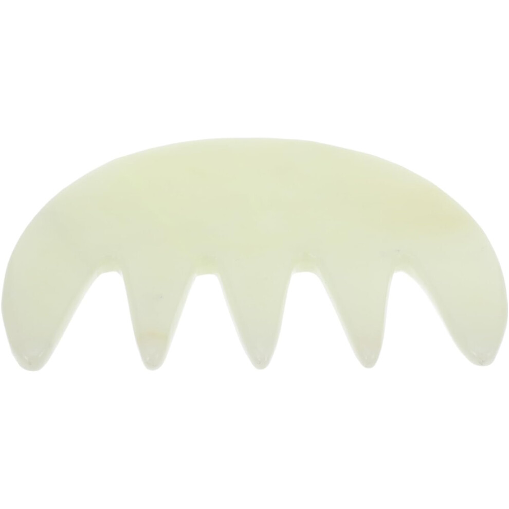 Hkhbjs Green Jade Massage Comb Gua Sha Tool For Scalp And Facial Massage Hair Care Jade Stone