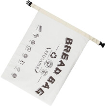 Wiederverwendbare Lebensmittelbeutel, Brotbeutel, weiß, aus Baumwoll-TPU-Material mit Clipverschluss, wiederverwendbare Verpackung, Brothalter