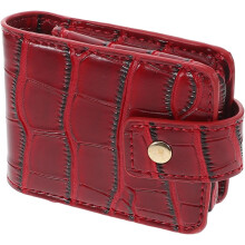 Mini-Lippenstift-Aufbewahrungsbox aus PU-Leder, Kosmetik-Aufbewahrungsetui, tragbarer Lippenstift-Organizer für Reisen, Schminkspiegel