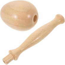 Stopf-Ei aus Holz für Socken, Kleidung, Webreparaturen, ergonomischer Griff, Anfänger-Stopfwerkzeug