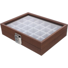 Schmuckkästchen aus Holz, Fächer, Aufbewahrungsbox aus Massivholz für Halsketten und Ohrringe