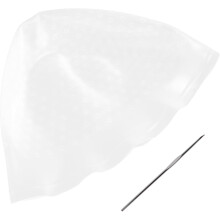 Silikon-Färbehauben-Set mit Haken, weiß, verstellbares Haarfärbewerkzeug für Salonprofis und den Heimgebrauch