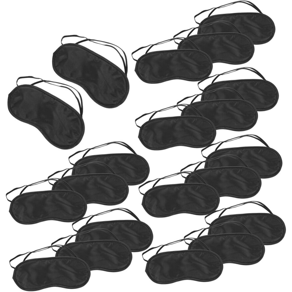Hkhbjs Black 35Pcs Sunscreen Eye Mask For Sleeping Disposable Travel Eye Masks For Sleep And Nap For Airplane Travel And Hotel Stays