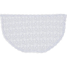 Eleganter, kurzer Mantilla-Schal mit Spitzenmuster, floralem Muster, für die Hochzeit.