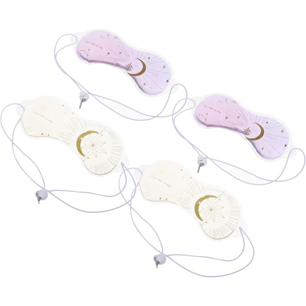 Hkhbjs 4Pcs Ice Pack Eye Masks Cooling Eye Mask For Relief Reusable Pads Comfortable For Women