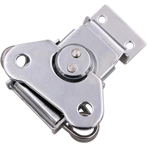 Case Box Latch Spring Load Latch Stainless Steel Mount Replacement Accessory Easy Installation Silver