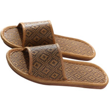 Atmungsaktive Rattan-Hausschuhe, Unisex, rutschfest, leicht