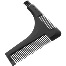 Bartformer für Männer, Bartstyling-Schablone, Anleitung, Schwarz, 15-20 cm, und Bartpflege zu Hause